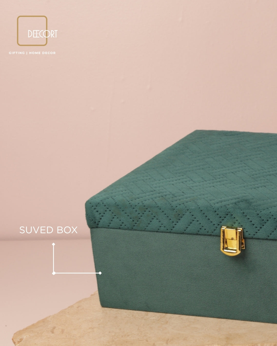 Teal Textured Gift Box