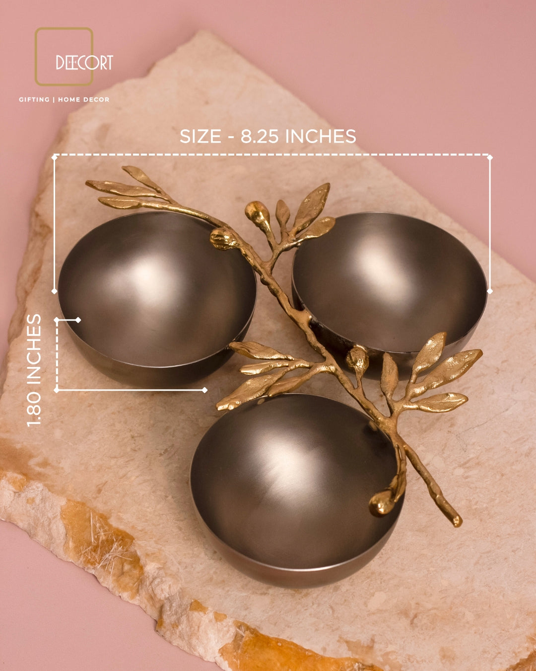 Winterberry Trio Bowl with Spoons Gift Set