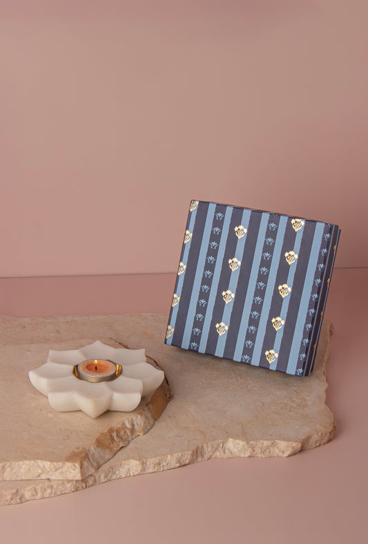 Lotus Marble T-light Holder