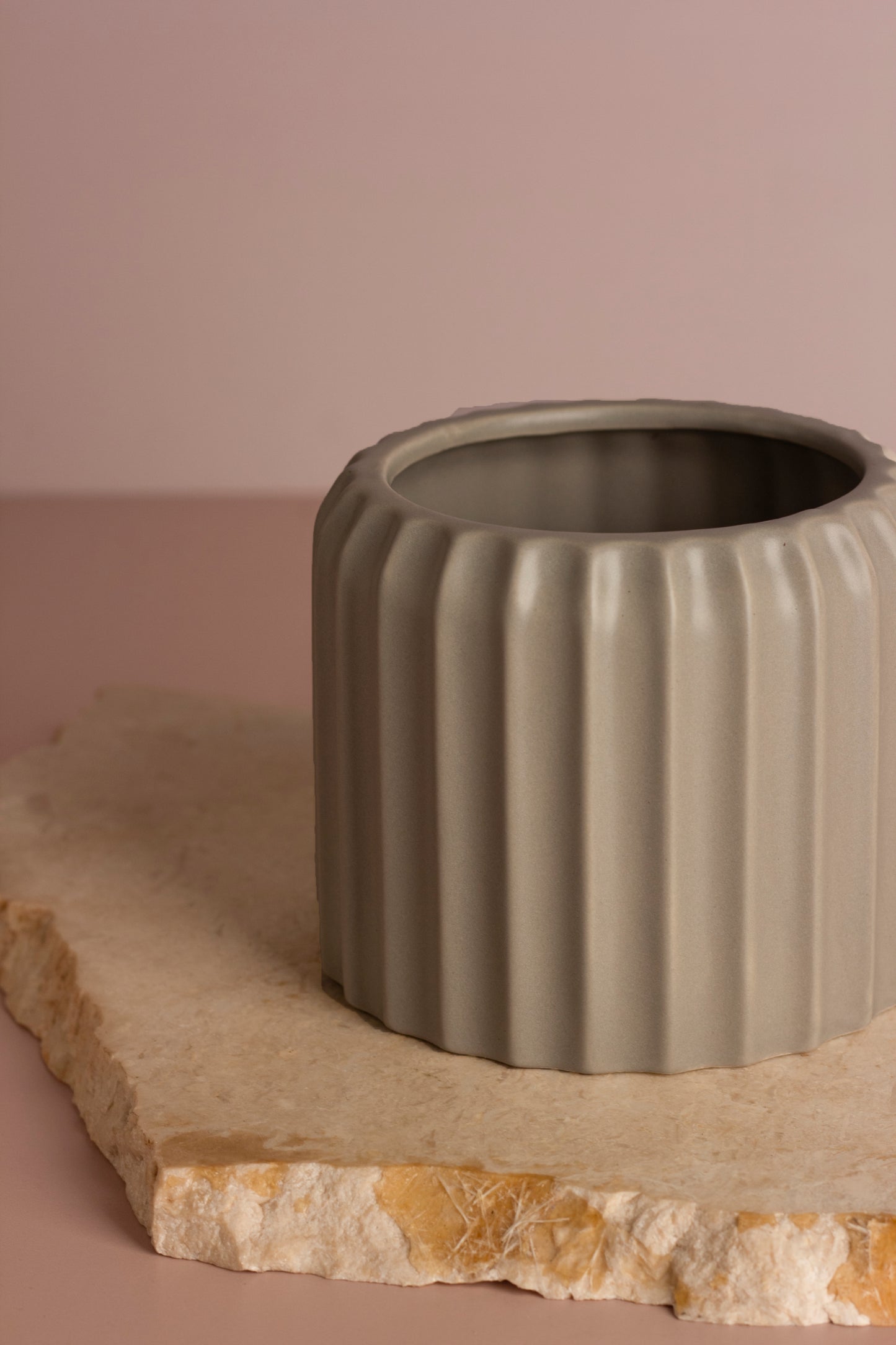 Misty Grey Ceramic Planter