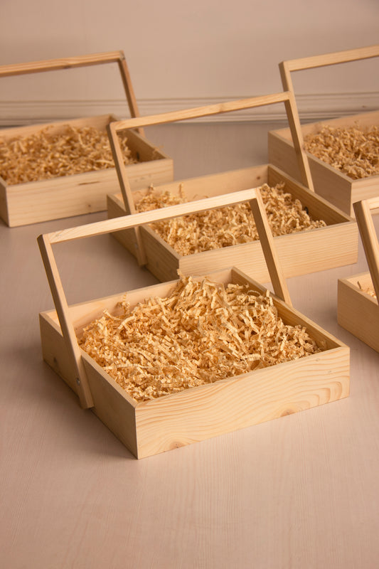 Pinewood Square Basket - 10 Inch Pack of 1