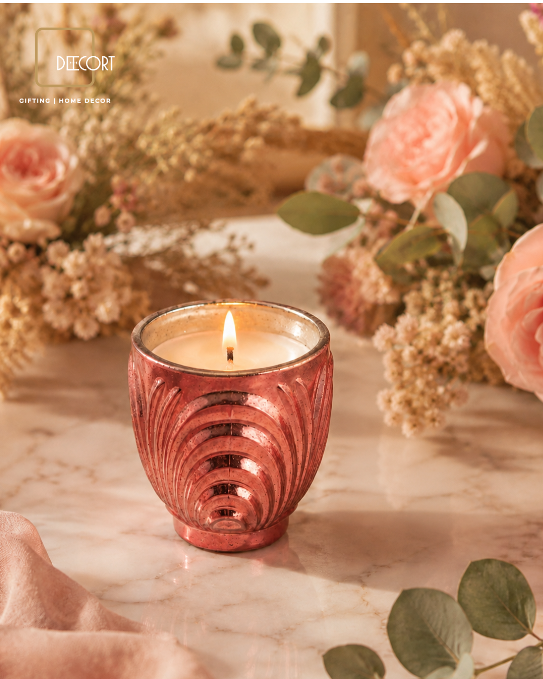 Ballet Sculpted Glass Candle