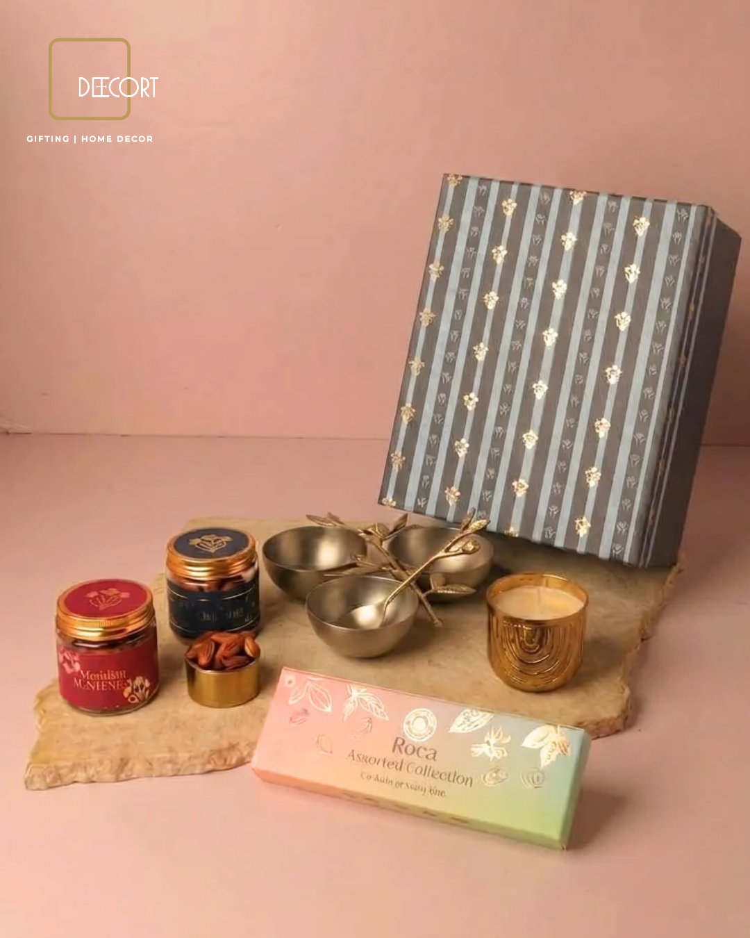 The Winterberry Brass & Gold Luxury Gift Box