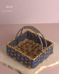 Azure Gold Square Basket