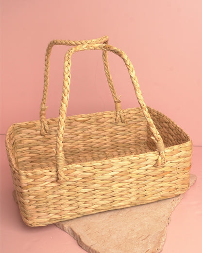 Harvest Weave Rectangle Basket