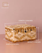 Ivory Gold Weave Gift Box