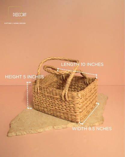Harvest Weave Rectangle Basket