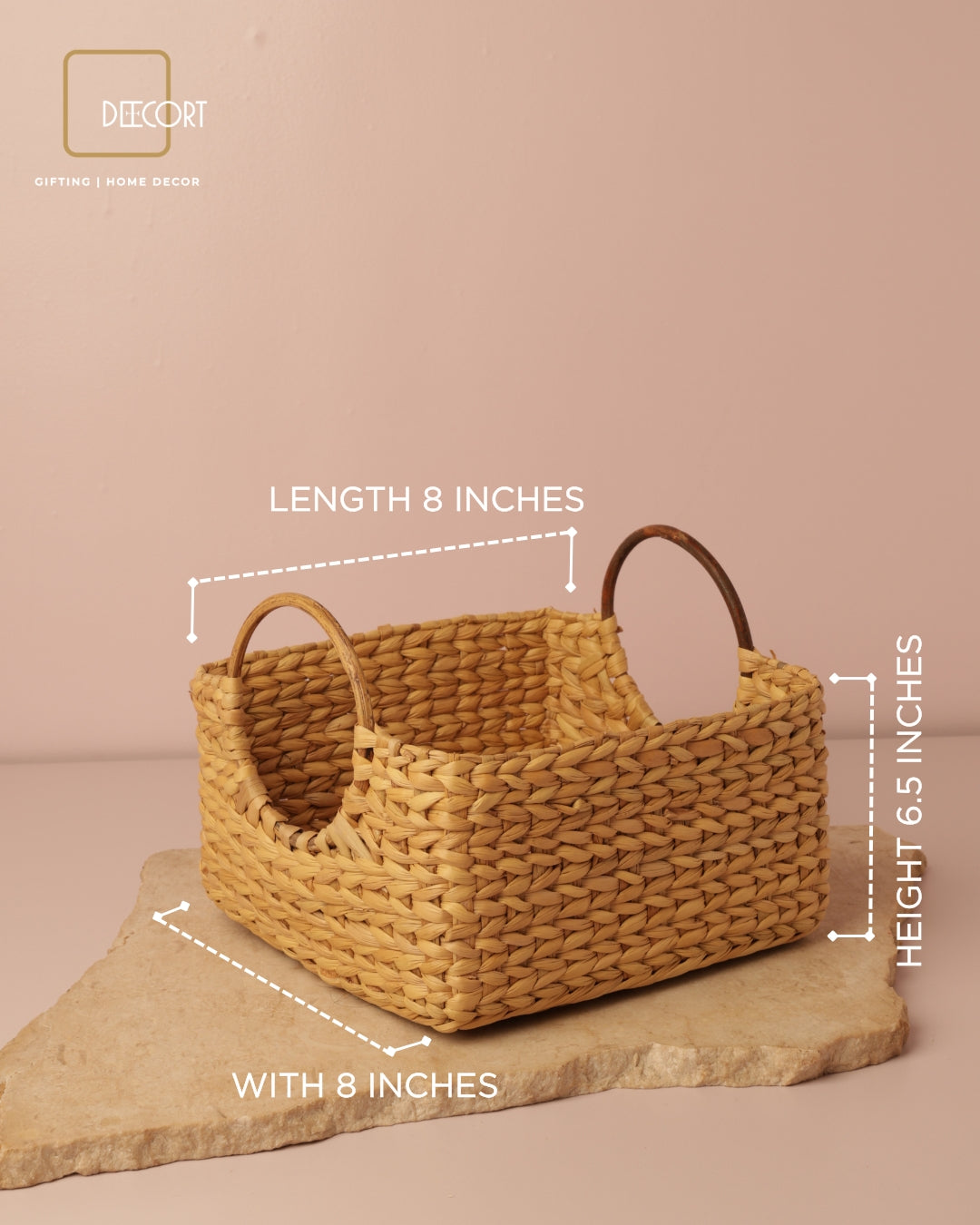 Meadow Cane Classic Basket with Wooden Handle