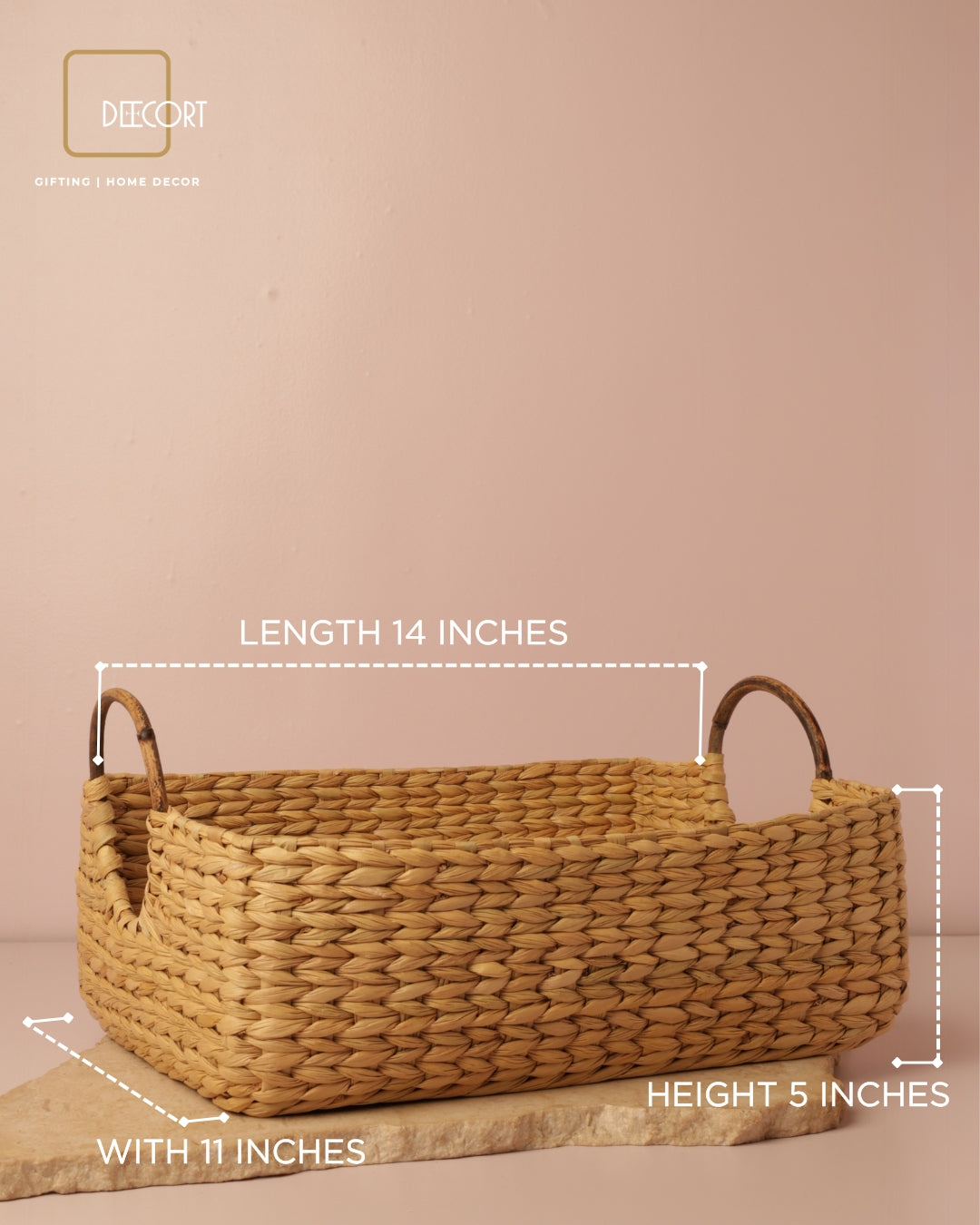 Meadow Cane Classic Basket with Wooden Handle