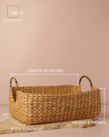 Meadow Cane Classic Basket with Wooden Handle