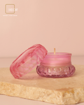 Blush Berry Macaron Glass Candle