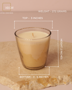 Sea Salt Brown Glass Candle