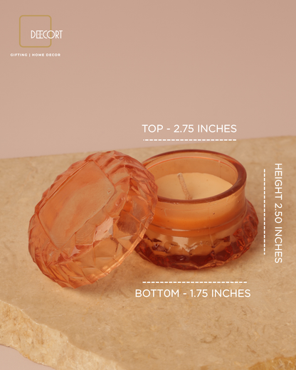 Citrus Bloom Macaron Glass Candle
