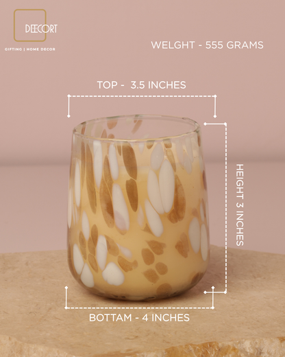 Gold Mosaic Double-Wick Candle