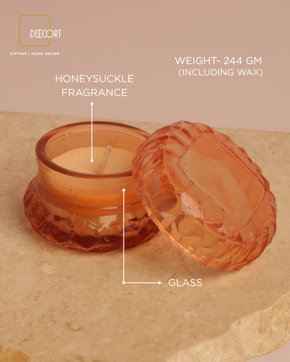 Citrus Bloom Macaron Glass Candle