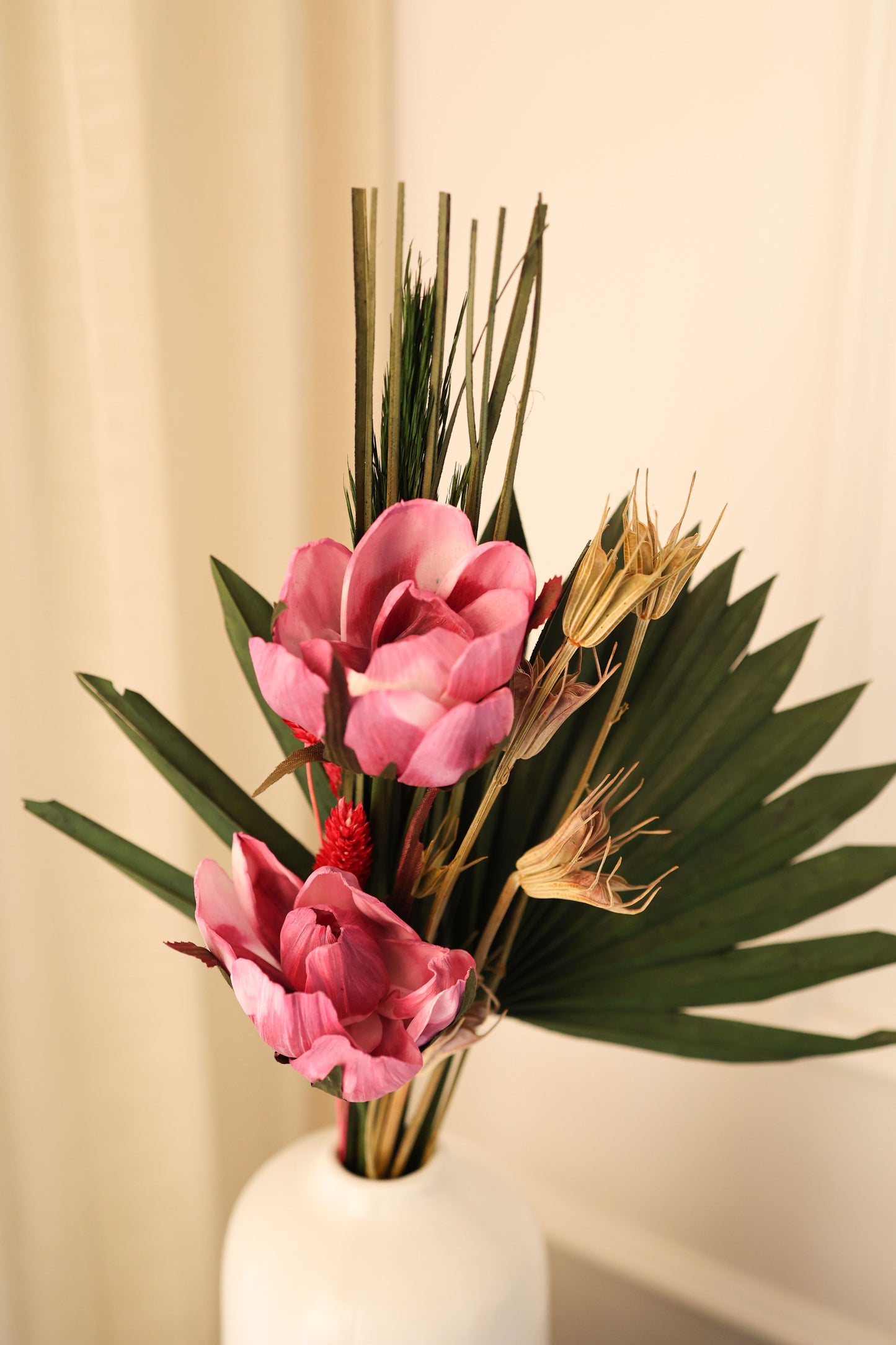 Tropical Pink Dried Flower Bunch