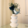 Bud Rose Dried Flower Bouquet Blue & Grey - Pack of 1