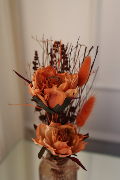 Orange Amber Floral Mix