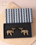 Royal Elephant Brass Diya Set of 2