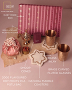 The Ruby Heritage Brass & Urli Marble Gift Box