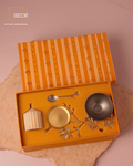 The Sage Winterberry Brass & Candle Gift Box