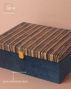 Premium Navy Blue & Gold Gift Box