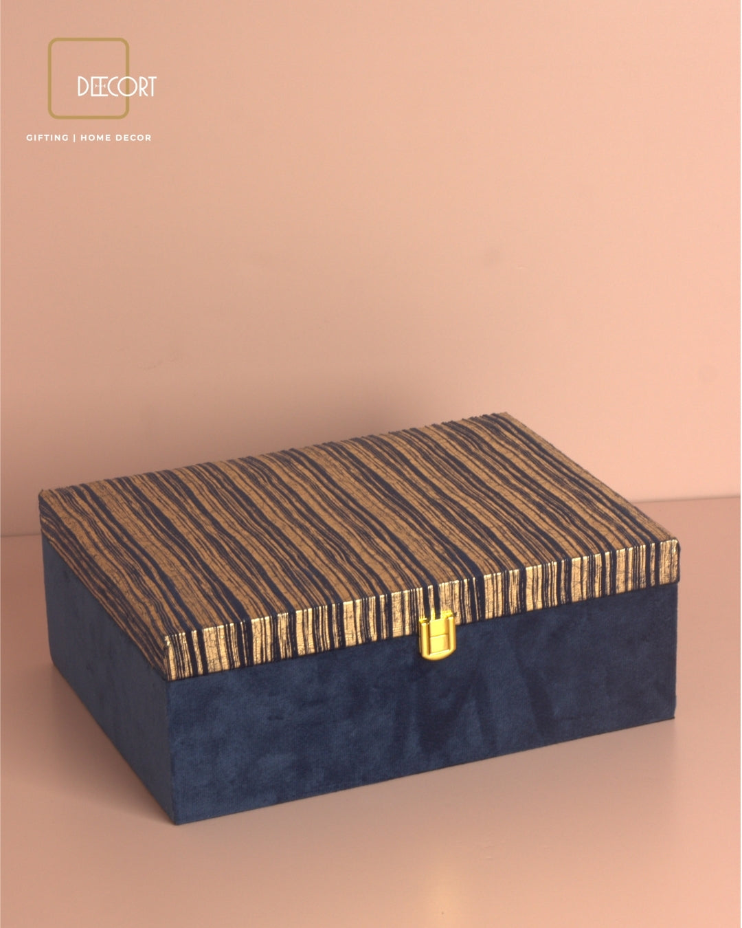 Premium Navy Blue & Gold Gift Box