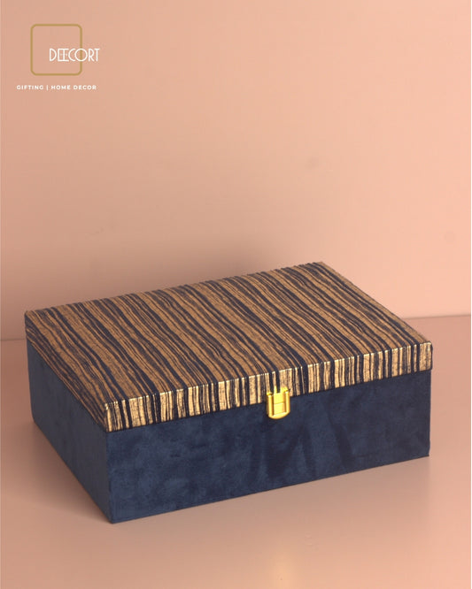 Premium Navy Blue & Gold Gift Box