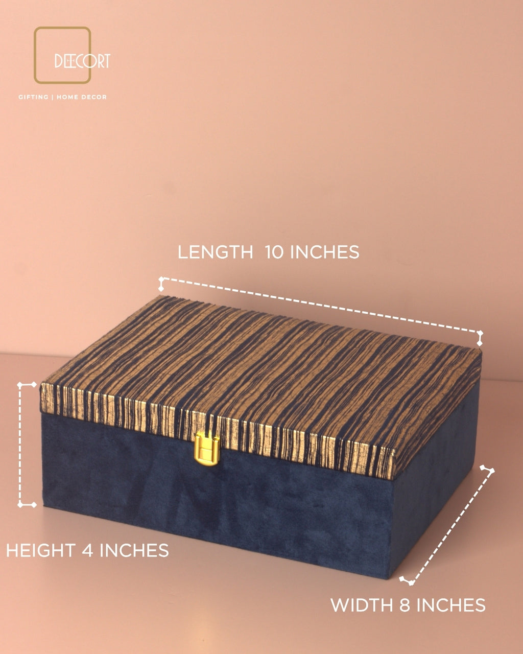 Premium Navy Blue & Gold Gift Box