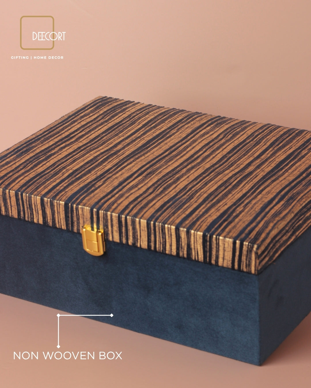 Premium Navy Blue & Gold Gift Box
