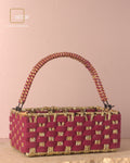 Sangria Gold Rectangle Basket