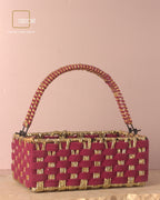 Sangria Gold Rectangle Basket