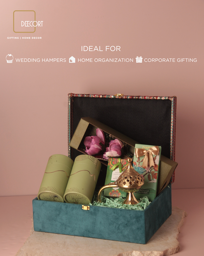 Multicolour Stripe Teal Gift Box