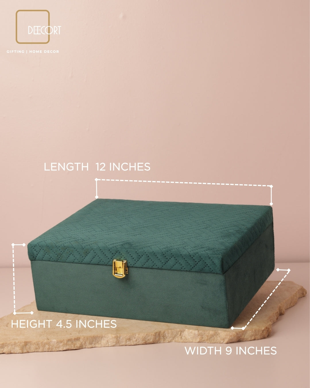 Teal Textured Gift Box