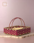 Sangria Gold Square Basket