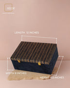 Premium Navy Blue & Gold Gift Box