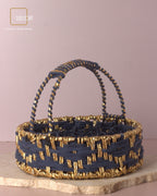 Azure Round Weave Basket