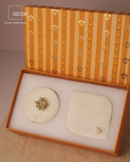 Honeybee Marble Candle & Coaster Gift Set