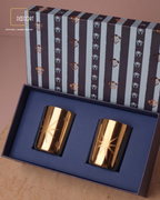 Set of 2 Star-Lit Glow Indian Jasmine-Scented Candles – Festive Fragrance Gift Set (Gift Box Included)