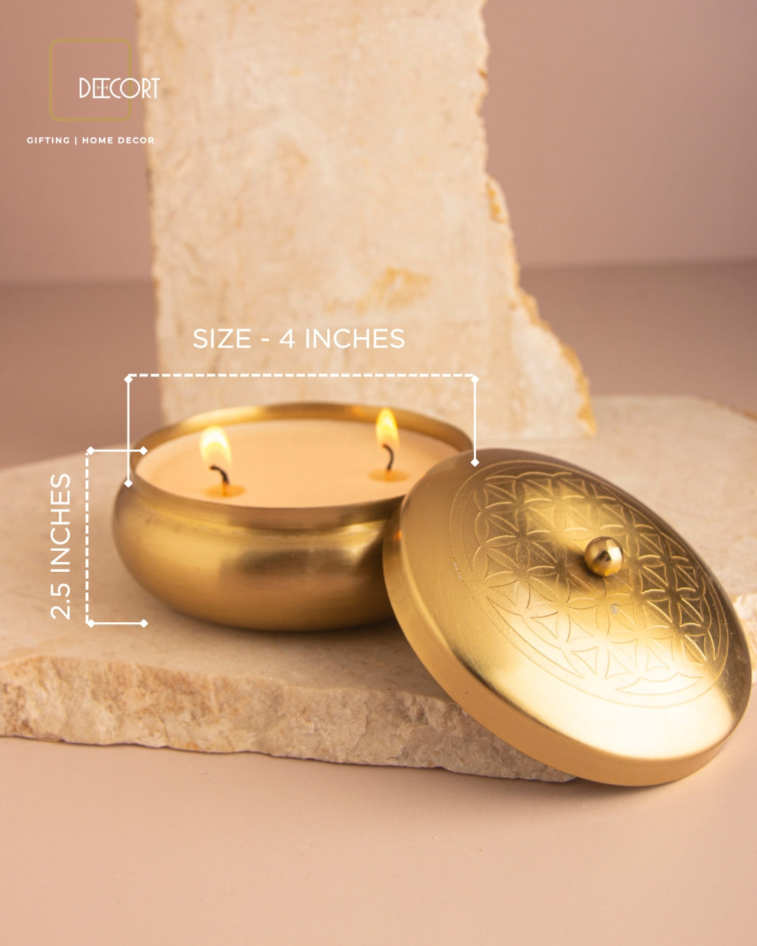 Royal Brass & Marble Gift Set