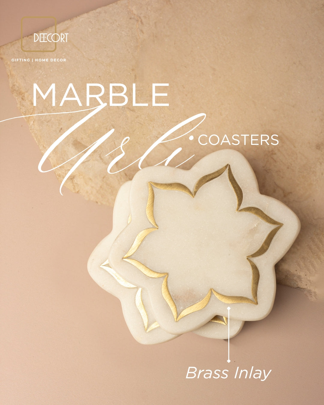 Royal Brass & Marble Gift Set