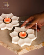 Lotus Marble T-light Holder