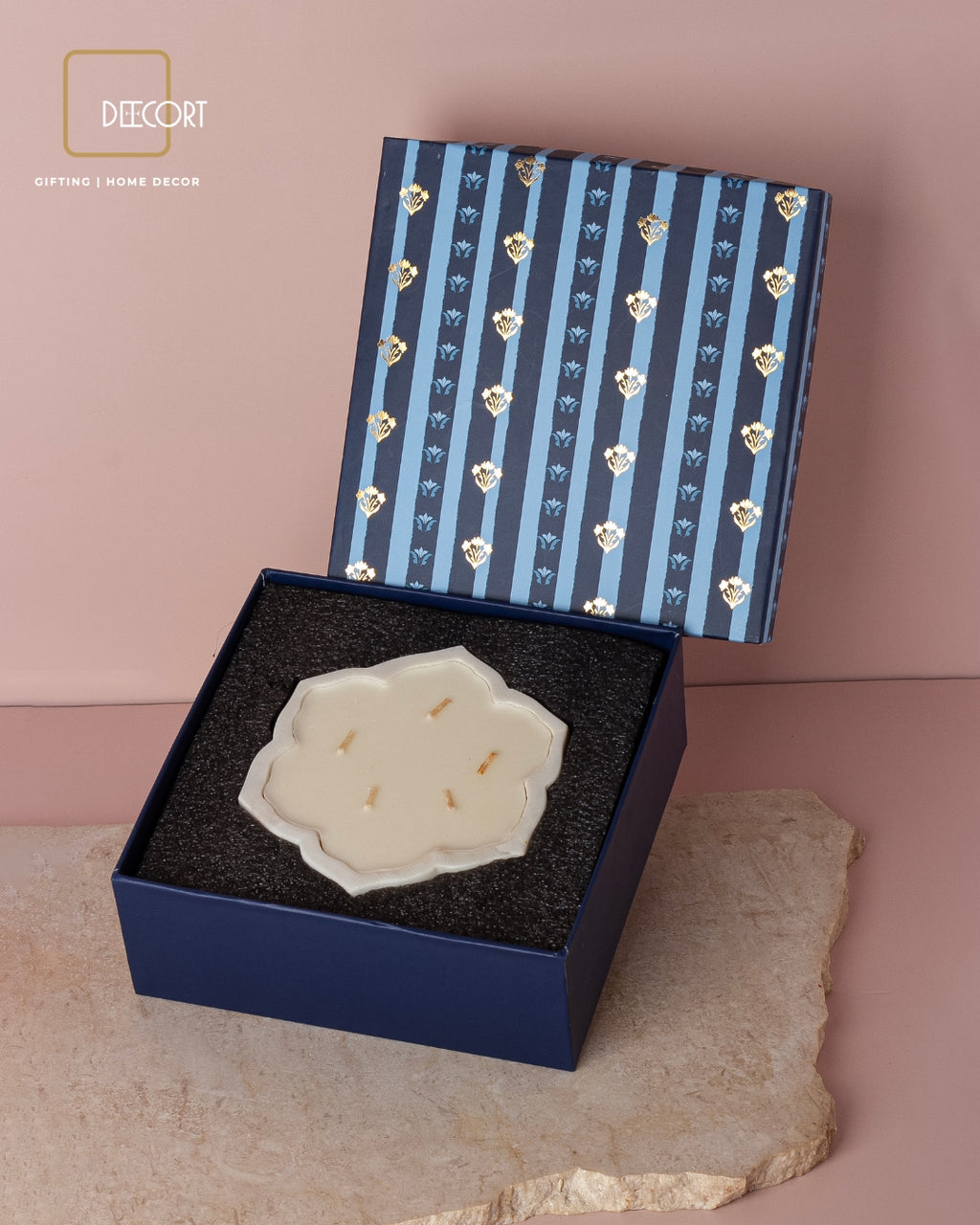 Marble Infinity Urli Scented Candle - Multiwick