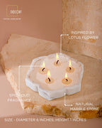 Marble Infinity Urli Scented Candle - Multiwick