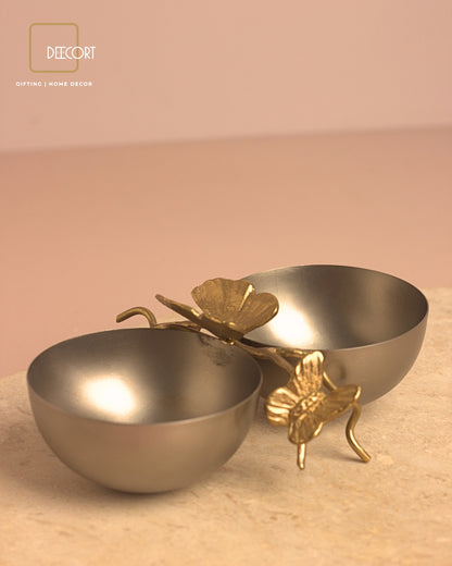 Butterfly Twin Bowl with Spoon Gift Set