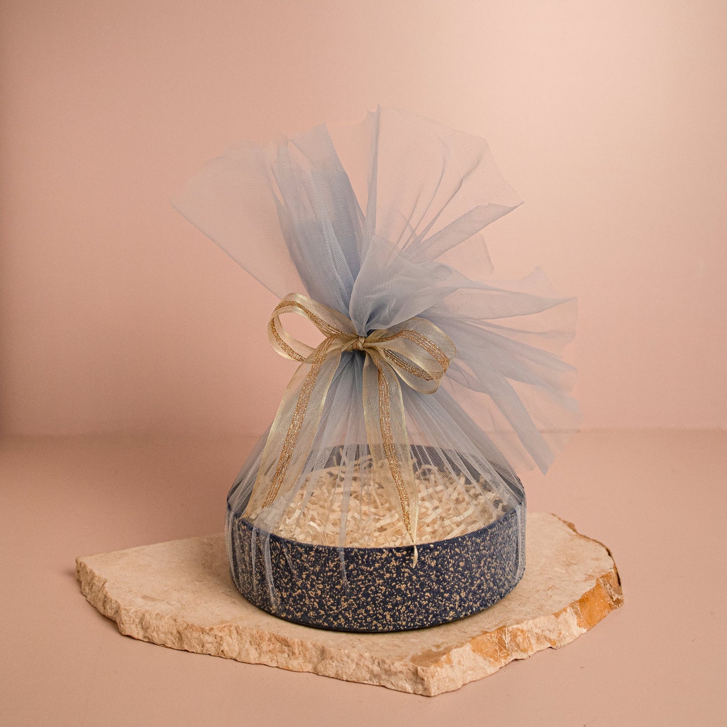 Festive Tray with Net & Ribbon