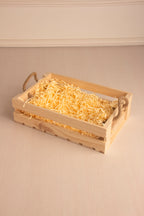 Pinewood Rectangle Basket With Jute Handle