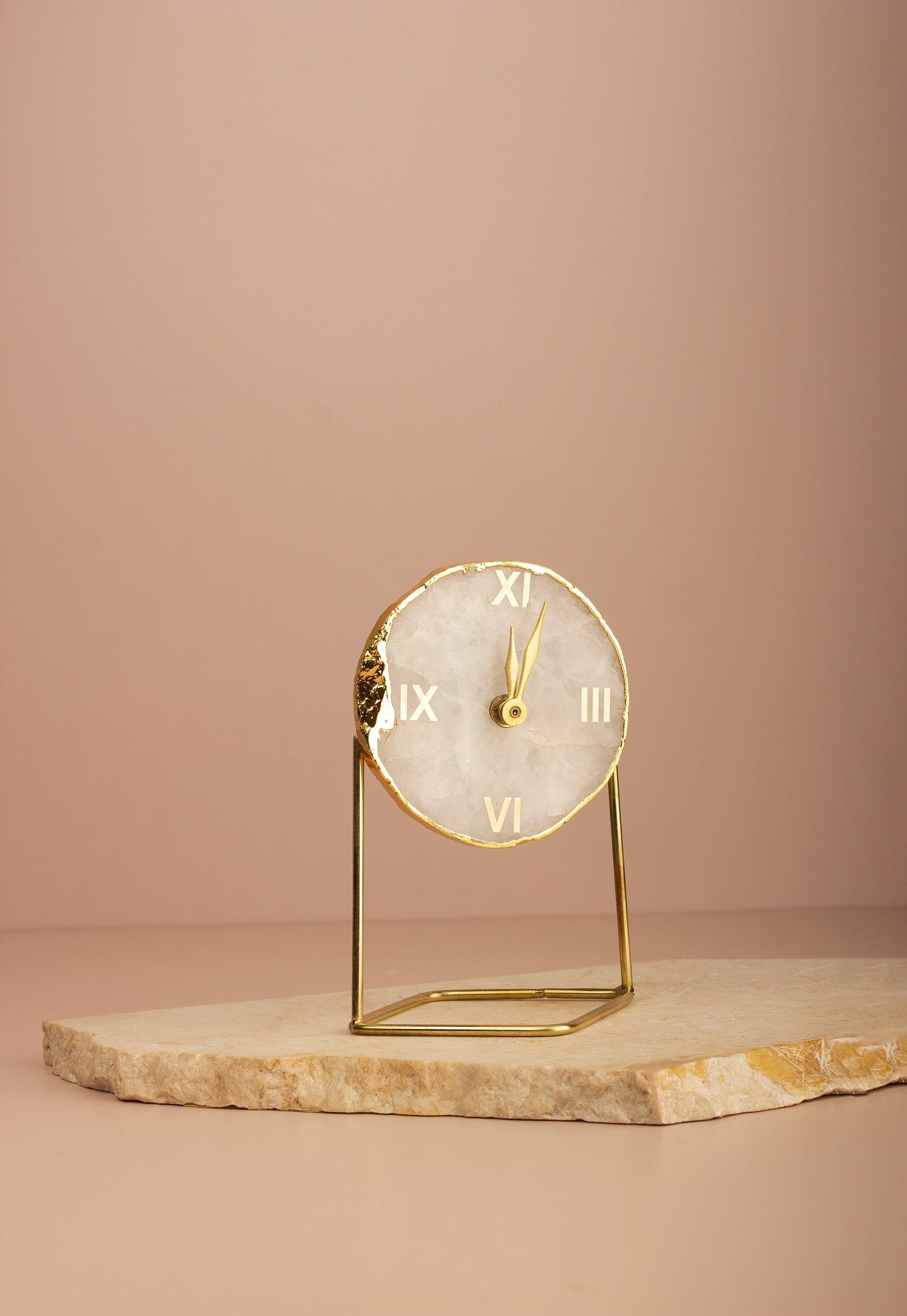 Classic Clear Quartz Table Clock