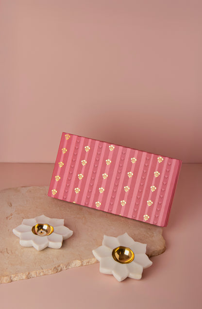 Lotus Marble T-light Holder