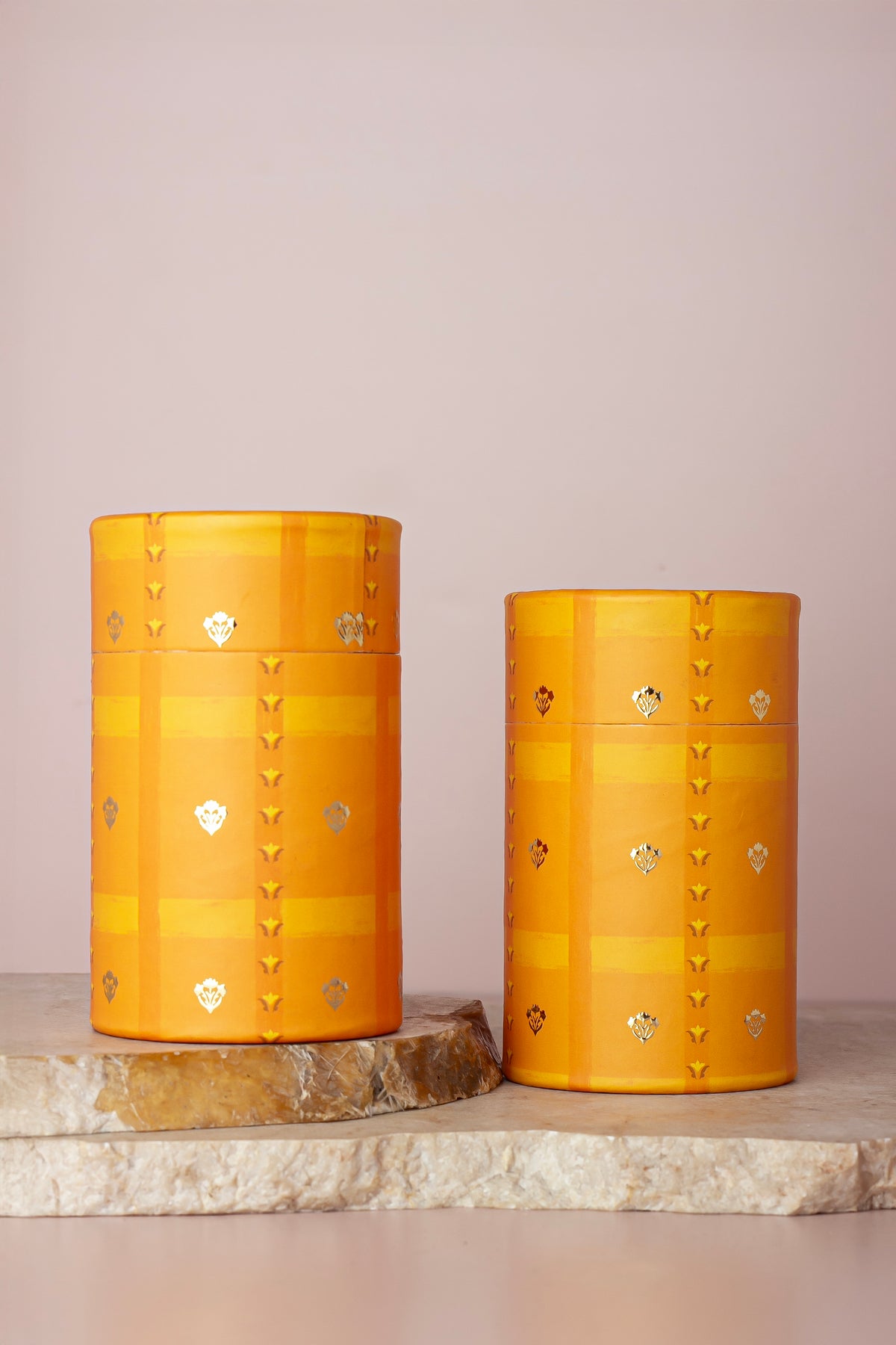Mustard Paper Tube Jar - Pack of 10